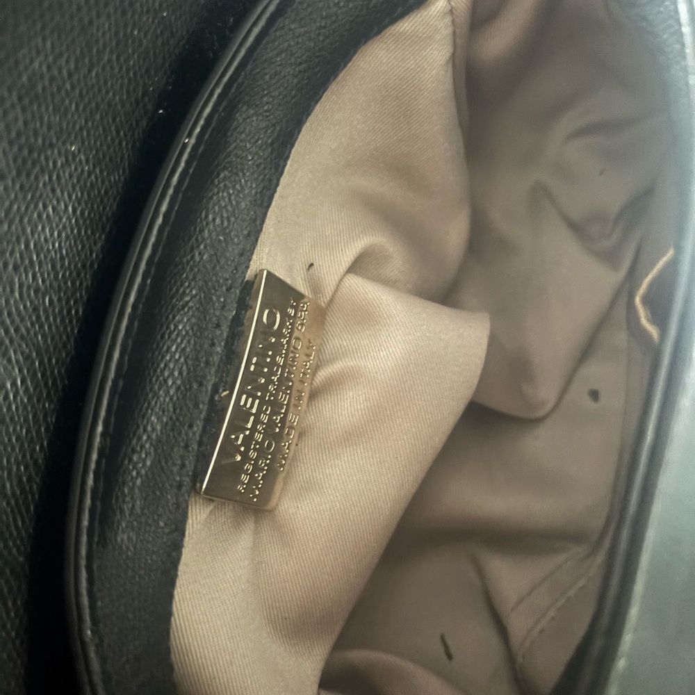 Valentino Mario MADE IN ITALY HANDBAG Yasmine Palmellato Black stud logo purse - Picture 6 of 14